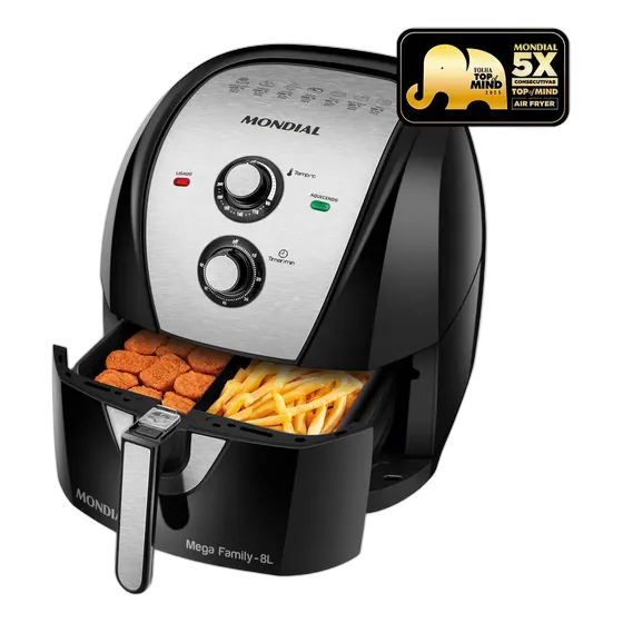Oil-Free Fryer Air Fryer 8L Mondial - AFD-80-BI