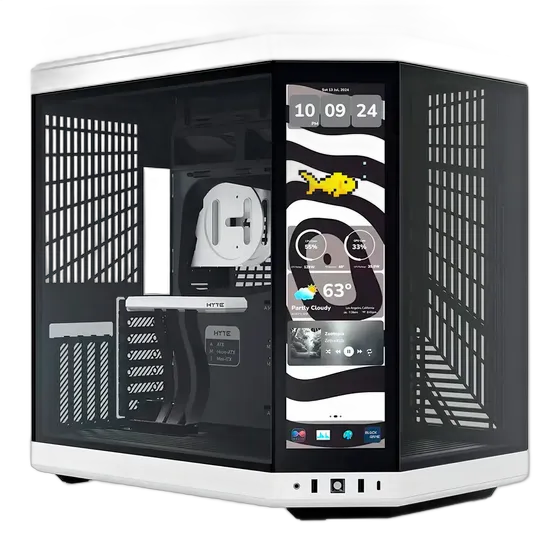 Hyte Touch Infinite Panda Gaming Case Cs-hyte-y70tti-wb White