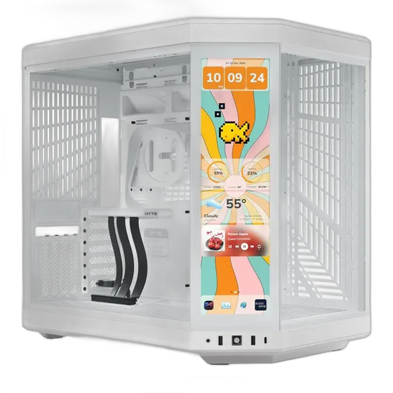 Hyte Y70 Touch Infinite Pitch, Snow White PC Case