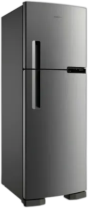 Brastemp Frost Free Duplex Refrigerator Brm44hk 375 Liters With Compartment Color Stainless Steel 220v