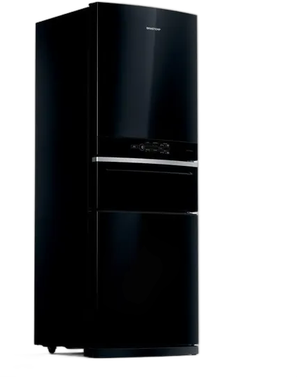 Brastemp Inverse 3 Frost Free Refrigerator 419 Liters Color Black Color Black