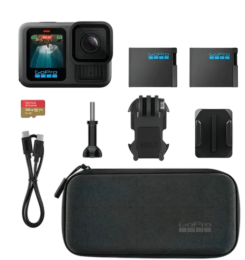 GoPro Hero 13 Black Bundle And Accessories 128 GB Black