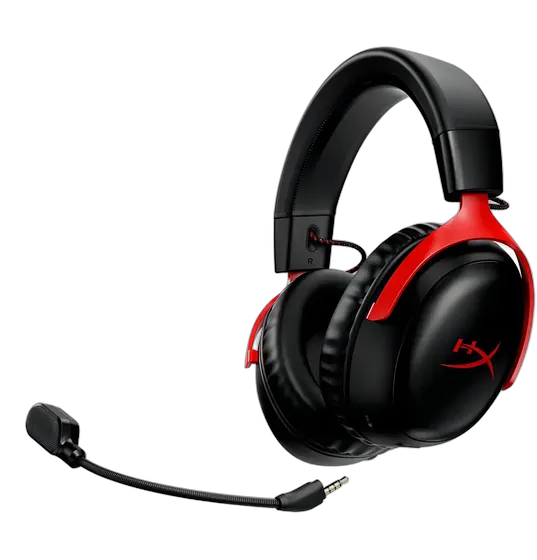 HyperX Cloud III Wireless Headset Black Red 120 Hours Black