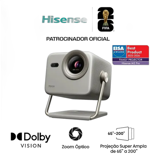 Hisense M2 Pro RGB Laser 4K Projector 200", 1300 Lumens, Dolby Vision, Optical Zoom, DTS Virtual:X