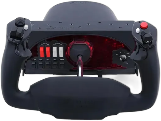 Honeycomb Alpha Flight Controls Yoke & Switch Panel Black