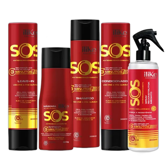 Ilike SOS Anti Hair-Rubberizing Complete Kit - 5 Products