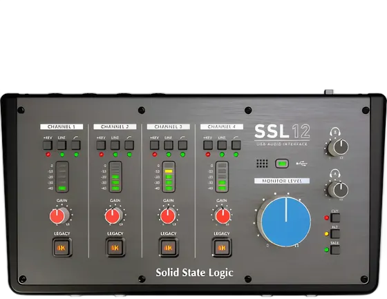 Solid State Logic SSL12 USB Audio Interface, MIDI, 4 Inputs
