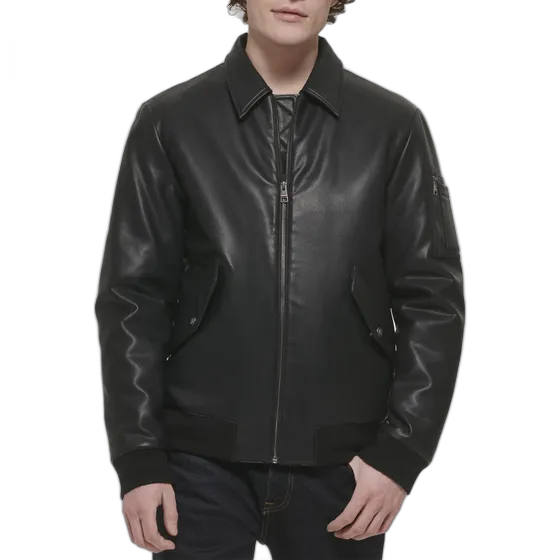 Tommy Hilfiger Smooth Lamb Touch Faux Leather Jacket