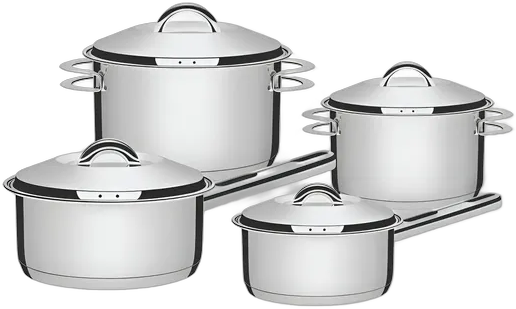 Cookware Set 4pcs Solar Stainless Steel Tramontina