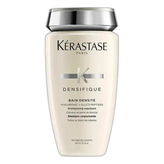 Kérastase Densifique Bain Densité Densifying Shampoo for Fine Hair with Density Loss, Strengthens and Adds Volume, with Stemoxydine and Hyaluronic Acid, 250 ml
