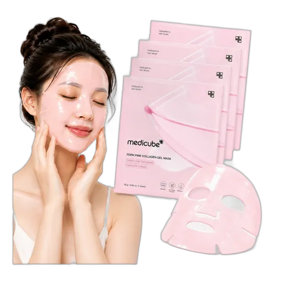 Kit 4 Medicube Skincare Glow Korean PDRN Facial Mask
