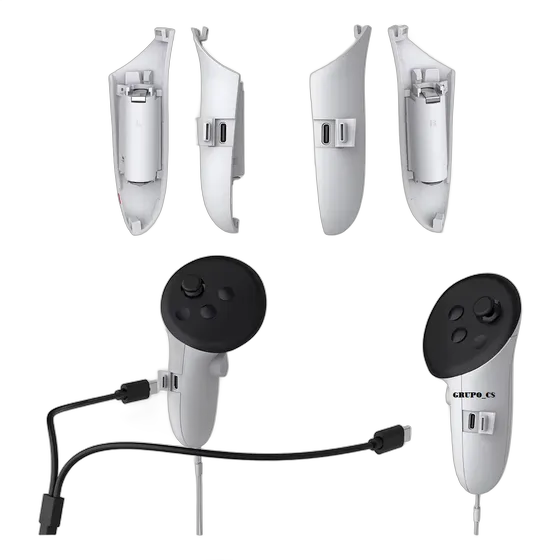 Battery Kit for Controller Glasses Meta Quest 3/3s Rechargeable