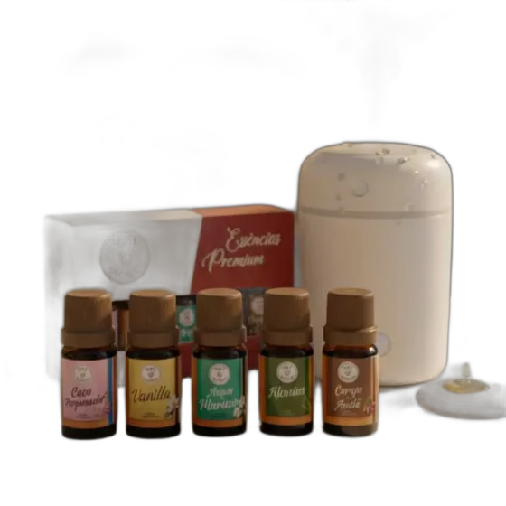 Box Kit With 5 Essences And Humidifier / Air Aromatizer