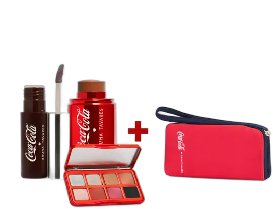 BT Coca Cola Kit - Bruna Tavares - Palette + Blush + Oil Tint