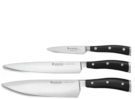 Wüsthof Classic Ikon 3-Knife Set for Chef, Carving and Vegetables