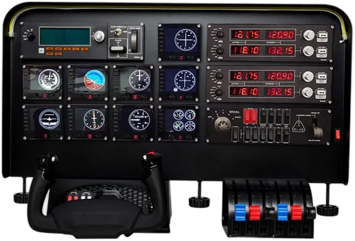 Meza Flight Simulator Cockpit Kit for Logitech and Honeycomb