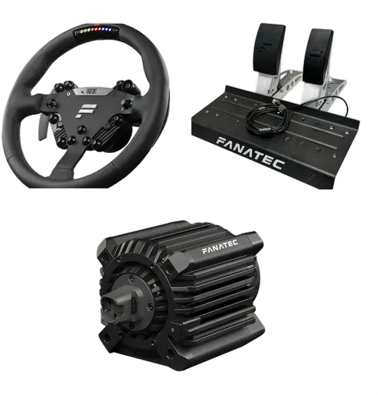 Kit Fanatec Base ClubSport DD+ 18nm QR2 + Wheel ClubSport RS + Pedals CSL USB PC Ready to Ship