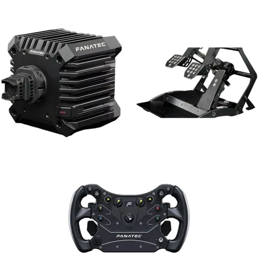 Kit Fanatec Base CSL DD 5nm QR2 + Wheel GT3 V2 + Pedals V3 Inverted Compatible with Xbox and PC Ready to Ship