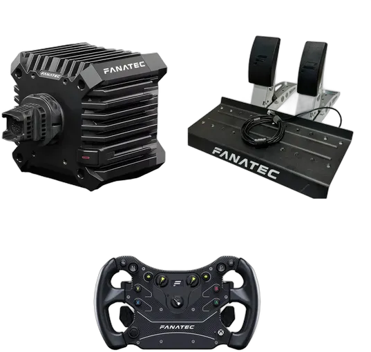 Fanatec Kit CSL DD Base 5Nm QR2 + GT3 V2 Steering Wheel + CSL USB Pedals For Xbox and PC Professional Simulator Ready to Ship