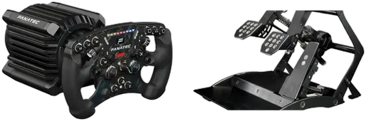Kit Fanatec ClubSport Racing Wheel F1 18nm QR2 + Pedals ClubSport V3 Inverted PS5 and PC Ready to Ship
