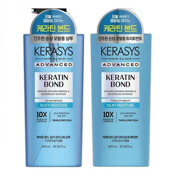 Kerasys Silky Moisture Shampoo and Conditioner Kit 600ml