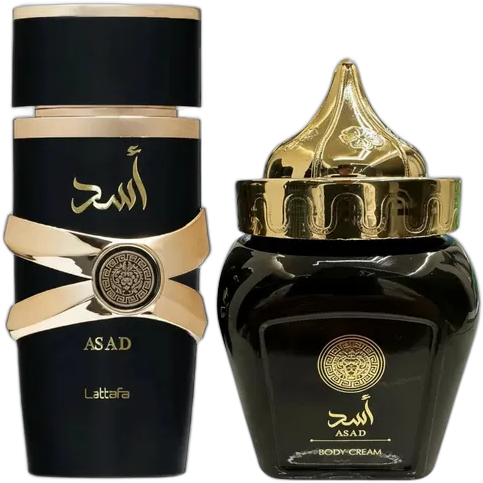 Asad Lattafa Perfume Kit with Original Moisturizing Cream