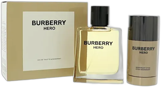 Burberry Hero Eau De Toilette 100ml Perfume Kit + Men's Deodorant Stick