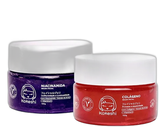 Skincare Kit Facial Jelly Collagen and Niacinamide Kokeshi