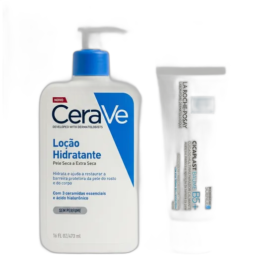 Moisturizing + Repairing Skincare Kit: CeraVe 473ml + La Roche-Posay Cicaplast 40ml