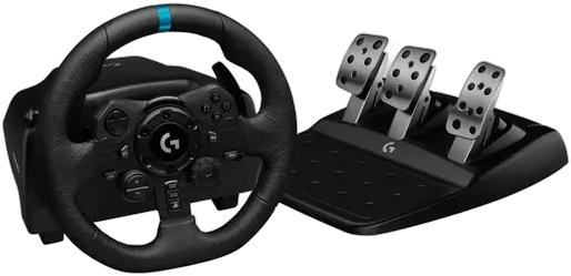 G923 Wheel and Pedals Kit for PS5 PS4 and PC Logitech G Black