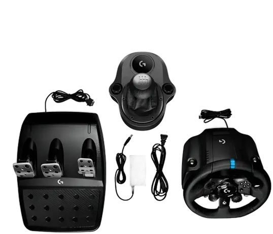 Logitech G923 Wheel, Pedals and Shifter Kit PS5 PS4 and PC