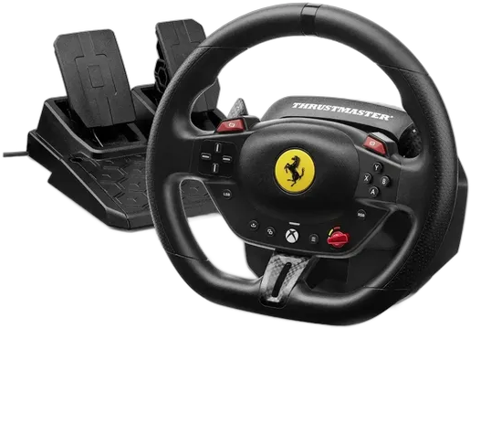 Thrustmaster T98 Ferrari 296 Wheel Kit Xbox/PC With Pedals Black and Graphite