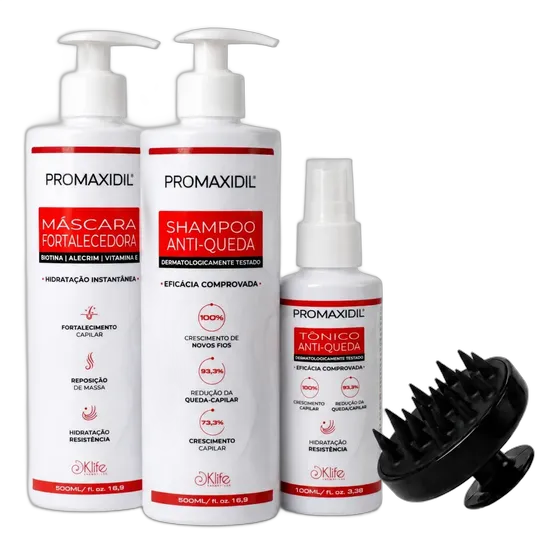 Klife Promaxidil Anti-Hair-Loss Kit Shampoo + Mask + Tonic