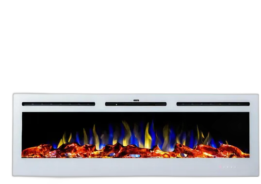 Electric Fireplace Room Heater 50" 3D 220V White