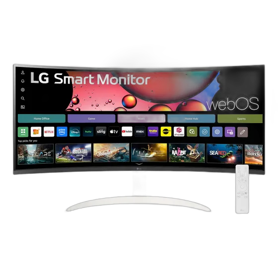 LG 34SR60QC-W Smart Curved Monitor QHD (3440x1440) 34"