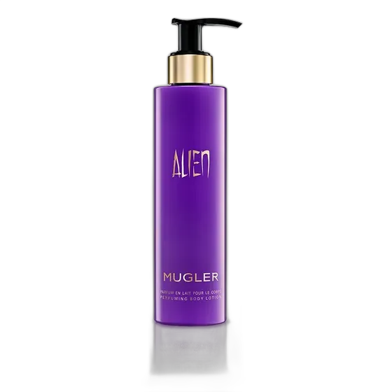 Illuminating & Perfumed Body Lotion, Intense Hydration with Woody Floral Amber Fragrance, Soft Radiant Skin, Alien Mugler, 200ml
