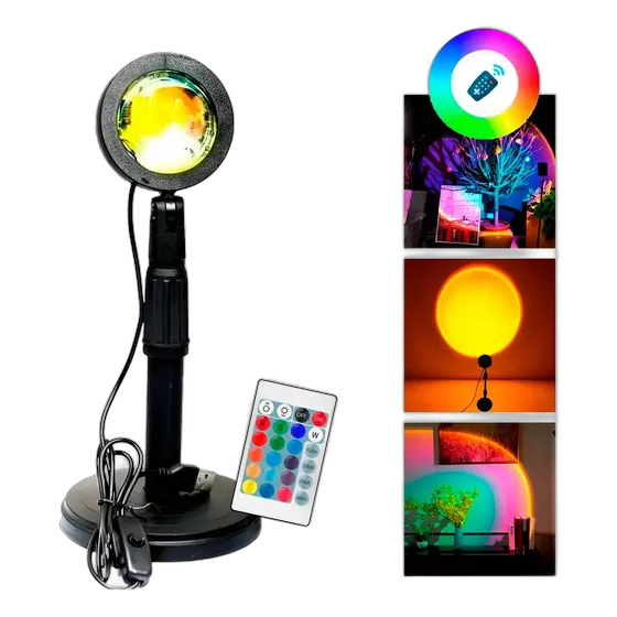 Sunset Lamp Night Light Led Projector Sunset Control