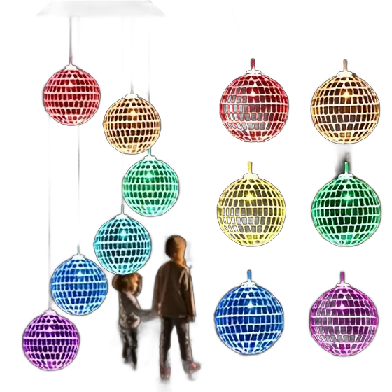 Solar Wind Chime Lamp For Garden And Balcony 1pc