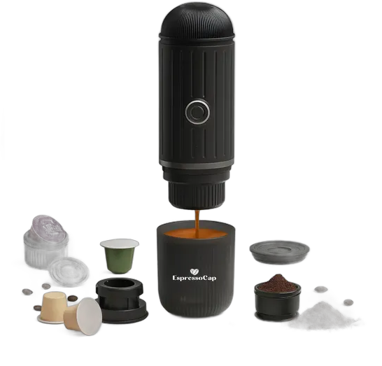 3-in-1 Espresso Coffee Machine, Portable, Automatic, USB