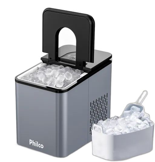 Philco Turbo Ice Ice Maker PMG12A Gray And Black