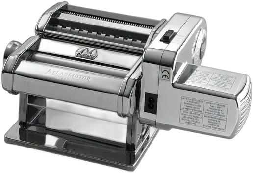 Marcato Atlas 150 Pasta Maker Stainless Steel with Motor + Invoice, Gray