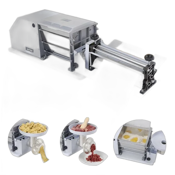 Arke Dough Sheeter Kneading Machine with Meat Grinder