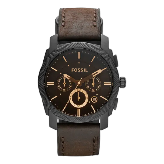 Men's Movement Fossil Watch Fs4656, Chronograph, Leather,