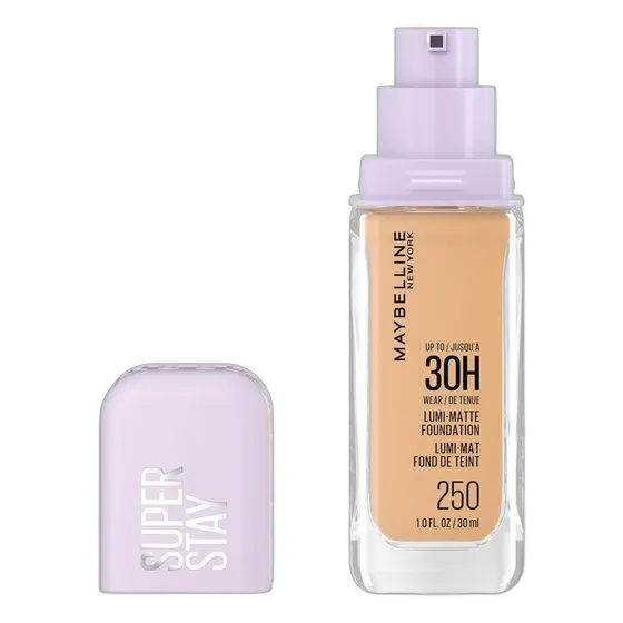 Maybelline Super Stay Lumi-matte - Lightweight Makeup Foundation Shade 250 - Warm