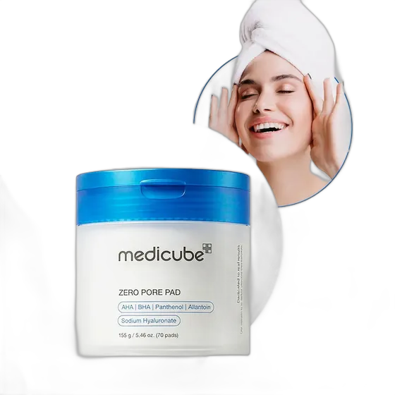 Medicube Zero Pore Pads 2.0 - 70 Facial Toner Pads Application Day/Night All Skin Types