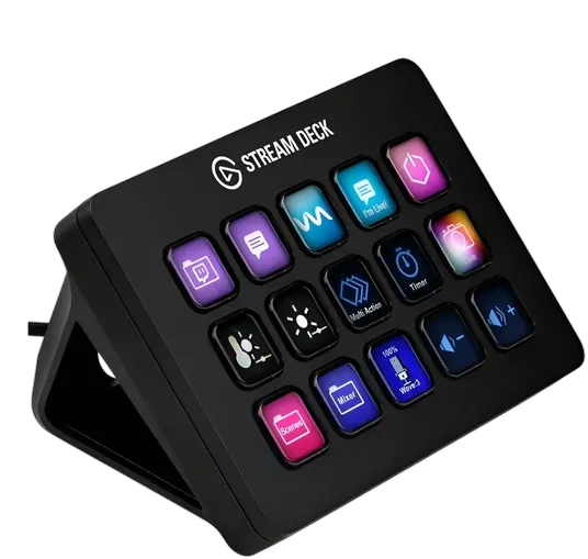 Elgato Stream Deck Streaming Control Panel, Black, Spanish