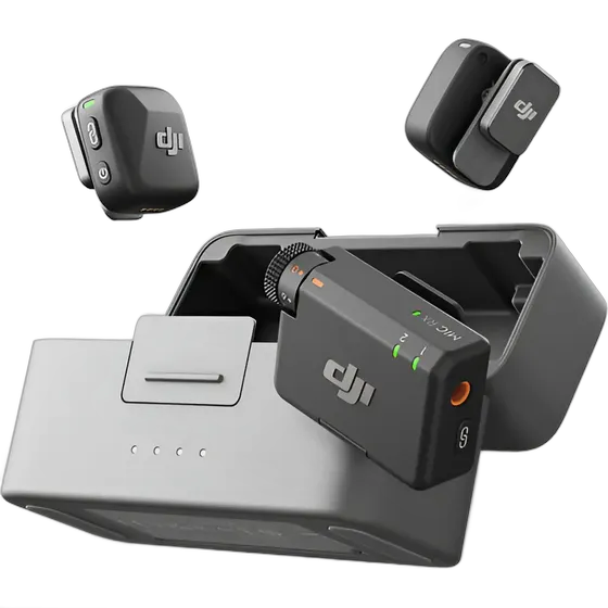 DJI Mic Mini Wireless Microphone Two Transmitters One Receiver