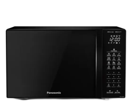 Panasonic NN-ST66NBRU Microwave Black Glass 34L Double Meal