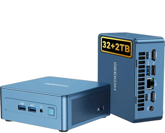 Geekom IT13 Mini PC, Intel i9-13900H, 32GB RAM, 2TB SSD