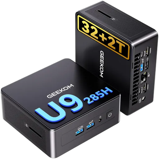Mini PC Geekom IT15 with Intel Ultra 9 32GB RAM and 1TB SSD